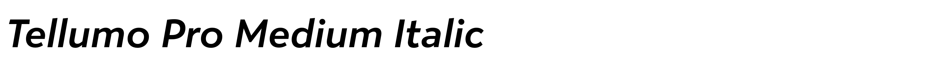 Tellumo Pro Medium Italic
